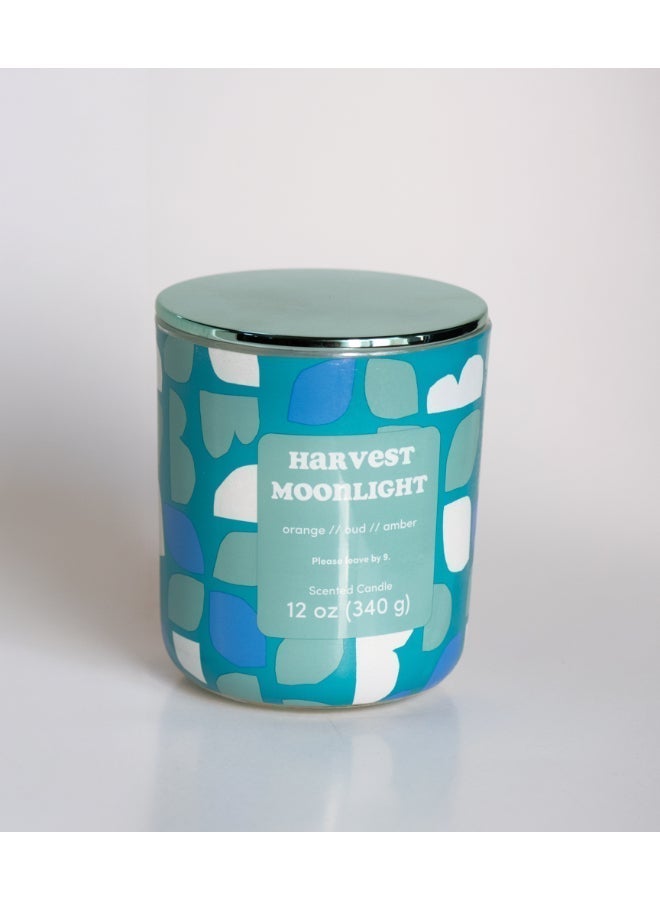 IRIS CELESTE Harvest Moonlight Jar Candle 340grams -  Scented candle 15oz  | 45 hrs burn-time | Perfect for Gifting, Home Décor, Parties & Room Perfuming | Ideal for Living room and Office Décor - Image 3